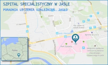 PORADNIA LECZENIA UZALEŻNIEŃ - SZPITAL SPECJALISTYCZNY W JAŚLE - UL. LWOWSKA 22,  JASŁO