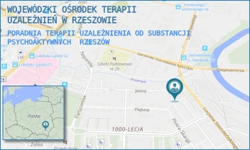 PORADNIA TERAPII UZALEŻNIENIA OD SUBSTANCJI PSYCHOAKTYWNYCH - WOJEWÓDZKI OŚRODEK TERAPII UZALEŻNIEŃ W RZESZOWIE - UL. LUCJANA SIEMIEŃSKIEGO 17,  RZESZÓW
