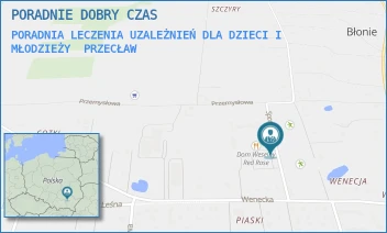 PORADNIA LECZENIA UZALEŻNIEŃ DLA DZIECI I MŁODZIEŻY - PORADNIE DOBRY CZAS - UL. SPORTOWA 2,  PRZECŁAW