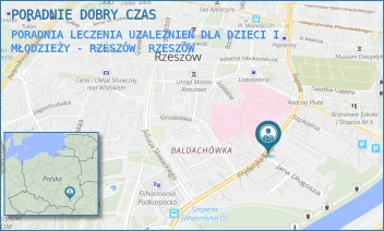 PORADNIA LECZENIA UZALEŻNIEŃ DLA DZIECI I MŁODZIEŻY - RZESZÓW - PORADNIE DOBRY CZAS - UL. FRYDERYKA SZOPENA 15A,  RZESZÓW
