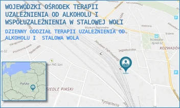 DZIENNY ODDZIAŁ TERAPII UZALEŻNIENIA OD ALKOHOLU I - WOJEWÓDZKI OŚRODEK TERAPII UZALEŻNIENIA OD ALKOHOLU I WSPÓŁUZALEŻNIENIA W STALOWEJ WOLI - UL. DĄBROWSKIEGO 7,  STALOWA WOLA