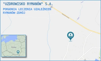 PORADNIA LECZENIA UZALEŻNIEŃ - "UZDROWISKO RYMANÓW" S.A. - UL. ZDROJOWA 54,  RYMANÓW-ZDRÓJ