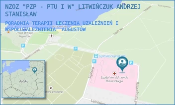 PORADNIA TERAPII LECZENIA UZALEŻNIEŃ I WSPÓŁUZALEŻNIENIA - NZOZ "PZP - PTU I W" LITWIŃCZUK ANDRZEJ STANISŁAW - SZPITALNA 12A,  AUGUSTÓW