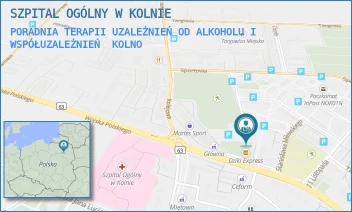 PORADNIA TERAPII UZALEŻNIEŃ OD ALKOHOLU I WSPÓŁUZALEŻNIEŃ - SZPITAL OGÓLNY W KOLNIE - STANISŁAWA MILEWSKIEGO 36,  KOLNO