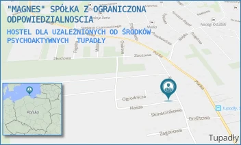 HOSTEL DLA UZALEŻNIONYCH OD ŚRODKÓW PSYCHOAKTYWNYCH - "MAGNES" SPÓŁKA Z OGRANICZONA ODPOWIEDZIALNOSCIA - UL. NASZA 2,  TUPADŁY