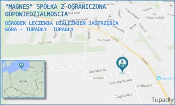 OŚRODEK LECZENIA UZALEŻNIEŃ JASTRZĘBIA GÓRA - TUPADŁY - "MAGNES" SPÓŁKA Z OGRANICZONA ODPOWIEDZIALNOSCIA - UL. NASZA 2,  TUPADŁY