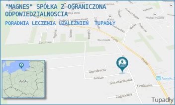 PORADNIA LECZENIA UZALEŻNIEŃ - "MAGNES" SPÓŁKA Z OGRANICZONA ODPOWIEDZIALNOSCIA - UL. NASZA 2,  TUPADŁY