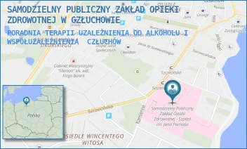 PORADNIA TERAPII UZALEŻNIENIA OD ALKOHOLU I WSPÓŁUZALEŻNIENIA - SAMODZIELNY PUBLICZNY ZAKŁAD OPIEKI ZDROWOTNEJ W CZŁUCHOWIE - UL. SZCZECIŃSKA 31,  CZŁUCHÓW
