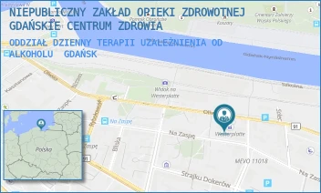 ODDZIAŁ DZIENNY TERAPII UZALEŻNIENIA OD ALKOHOLU - NIEPUBLICZNY ZAKŁAD OPIEKI ZDROWOTNEJ GDAŃSKIE CENTRUM ZDROWIA - UL. OLIWSKA 62,  GDAŃSK