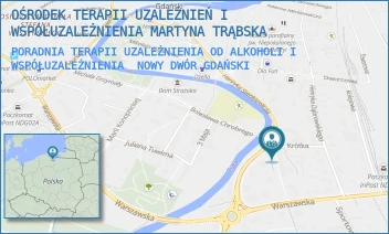 PORADNIA TERAPII UZALEŻNIENIA OD ALKOHOLI I WSPÓŁUZALEŻNIENIA - OŚRODEK TERAPII UZALEŻNIEŃ I WSPÓŁUZALEŻNIENIA MARTYNA TRĄBSKA - UL. HENRYKA SIENKIEWICZA 17,  NOWY DWÓR GDAŃSKI