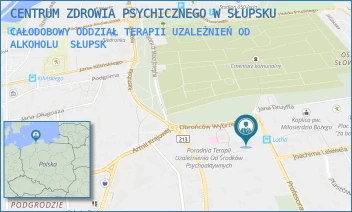 CAŁODOBOWY ODDZIAŁ TERAPII UZALEŻNIEŃ OD ALKOHOLU - CENTRUM ZDROWIA PSYCHICZNEGO W SŁUPSKU - UL. OBROŃCÓW WYBRZEŻA 4,  SŁUPSK