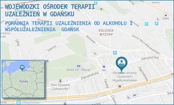 PORADNIA TERAPII UZALEŻNIENIA OD ALKOHOLU I WSPÓŁUZALEŻNIENIA - WOJEWÓDZKI OŚRODEK TERAPII UZALEŻNIEŃ W GDAŃSKU - UL. ZAKOPIAŃSKA 37,  GDAŃSK