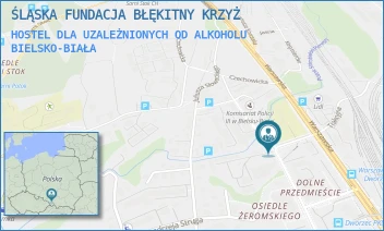 HOSTEL DLA UZALEŻNIONYCH OD ALKOHOLU - ŚLĄSKA FUNDACJA BŁĘKITNY KRZYŻ - ROMUALDA TRAUGUTTA 21,  BIELSKO-BIAŁA
