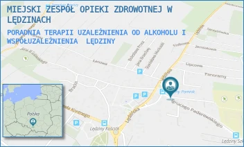 PORADNIA TERAPII UZALEŻNIENIA OD ALKOHOLU I WSPÓŁUZALEŻNIENIA - MIEJSKI ZESPÓŁ OPIEKI ZDROWOTNEJ W LĘDZINACH - UL. ADAMA ASNYKA 2,  LĘDZINY