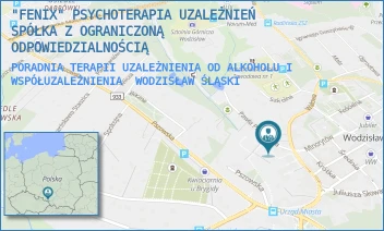 PORADNIA TERAPII UZALEŻNIENIA OD ALKOHOLU I WSPÓŁUZALEŻNIENIA - FENIX "POWSTAŃ DO ŻYCIA" SPÓŁKA Z OGRANICZONĄ ODPOWIEDZIALNOŚCIĄ - UL. PAWŁA POŚPIECHA 1A, WODZISŁAW ŚLĄSKI