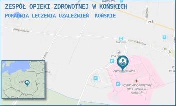 PORADNIA LECZENIA UZALEŻNIEŃ - ZESPÓŁ OPIEKI ZDROWOTNEJ W KOŃSKICH - GIMNAZJALNA 41B,  KOŃSKIE