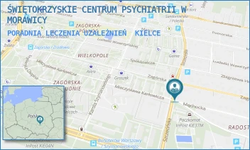 PORADNIA LECZENIA UZALEŻNIEŃ - ŚWIĘTOKRZYSKIE CENTRUM PSYCHIATRII W MORAWICY - SZCZECIŃSKA 40,  KIELCE