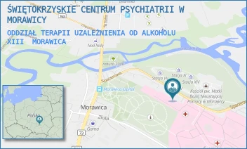 ODDZIAŁ TERAPII UZALEŻNIENIA OD ALKOHOLU XIII - ŚWIĘTOKRZYSKIE CENTRUM PSYCHIATRII W MORAWICY - SPACEROWA 5,  MORAWICA