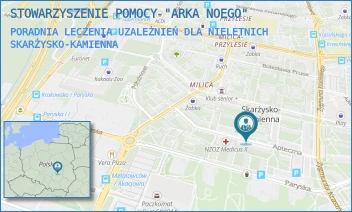 PORADNIA LECZENIA UZALEŻNIEŃ DLA NIELETNICH - STOWARZYSZENIE POMOCY "ARKA NOEGO" - APTECZNA 7,  SKARŻYSKO-KAMIENNA