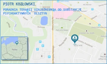 PORADNIA TERAPII UZALEŻNIENIA OD SUBSTANCJI PSYCHOAKTYWNYCH - PIOTR KOZŁOWSKI - PUSZKINA 13,  OLSZTYN