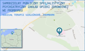 ODDZIAŁ TERAPII UZALEŻNIEŃ - SZPITAL PSYCHIATRYCZNY ŚW. ANTONIEGO WIELKIEGO WE FROMBORKU - SANATORYJNA 1, FROMBORK