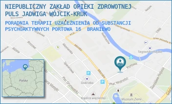 PORADNIA TERAPII UZALEŻNIENIA OD SUBSTANCJI PSYCHOAKTYWNYCH PORTOWA 16 - PULS SPÓŁKA Z OGRANICZONĄ ODPOWIEDZIALNOŚCIĄ - PORTOWA 16,  BRANIEWO