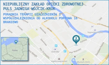 PORADNIA TERAPII UZALEŻNIENIA I WSPÓŁUZALEŻNIENIA OD ALKOHOLU PORTOWA 16 - PULS SPÓŁKA Z OGRANICZONĄ ODPOWIEDZIALNOŚCIĄ - PORTOWA 16,  BRANIEWO