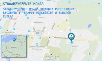 STOWARZYSZENIE MONAR PORADNIA PROFILAKTYKI, LECZENIA I TERAPII UZALEŻNIEŃ W ELBLĄGU - STOWARZYSZENIE MONAR - BEMA 80,  ELBLĄG