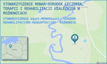 STOWARZYSZENIE "MONAR" OŚRODEK REHABILITACYJNO-READAPTACYJNY - STOWARZYSZENIE MONAR OŚRODEK LECZENIA, TERAPII I REHABILITACJI UZALEŻNIEŃ W ROŻNOWICACH - ROŻNOWICE 34,  ROŻNOWICE