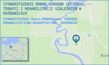 STOWARZYSZENIE "MONAR" OŚRODEK REHABILITACYJNO-READAPTACYJNY - STOWARZYSZENIE MONAR OŚRODEK LECZENIA, TERAPII I REHABILITACJI UZALEŻNIEŃ W ROŻNOWICACH - 34A,  ROŻNOWICE
