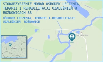 OŚRODEK LECZENIA, TERAPII I REHABILITACJI UZALEŻNIEŃ - STOWARZYSZENIE MONAR OŚRODEK LECZENIA, TERAPII I REHABILITACJI UZALEŻNIEŃ W ROŻNOWICACH 33 - 33B,  ROŻNOWICE