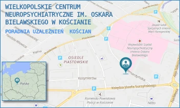 PORADNIA UZALEŻNIEŃ - WIELKOPOLSKIE CENTRUM NEUROPSYCHIATRYCZNE IM. OSKARA BIELAWSKIEGO W KOŚCIANIE - BERNARDYŃSKA 4,  KOŚCIAN