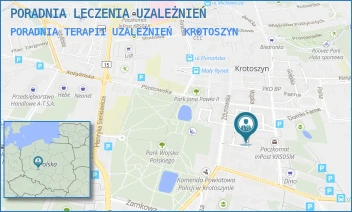 PORADNIA TERAPII UZALEŻNIEŃ - PORADNIA LECZENIA UZALEŻNIEŃ - GARNCARSKA 9,  KROTOSZYN