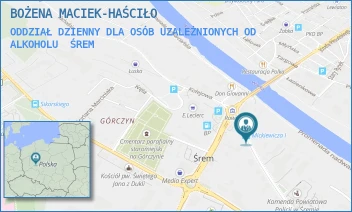 ODDZIAŁ DZIENNY DLA OSÓB UZALEŻNIONYCH OD ALKOHOLU - BOŻENA MACIEK-HAŚCIŁO - MICKIEWICZA 5,  ŚREM