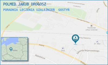 PORADNIA LECZENIA UZALEŻNIEŃ - POLMED JAKUB DROGOSZ - PRZY DWORCU 8/A,  GOSTYŃ