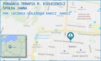 POR. LECZENIA UZALEŻNIEŃ RAWICZ - PORADNIA TERAPIA M. KIEŁKIEWICZ SPÓŁKA JAWNA - KRÓLOWEJ JADWIGI 13B/20,  RAWICZ
