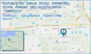 TERMEDICA - UZALEŻNIENIA - NIEPUBLICZNY ZAKŁAD OPIEKI ZDROWOTNEJ ZESPÓŁ PORADNI SPECJALISTYCZNYCH "TERMEDICA" - OS. BOLESŁAWA CHROBREGO 101,  POZNAŃ-STARE MIASTO