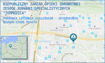 PORADNIA LECZENIA UZALEŻNIEŃ - OPIEŃSKIEGO - NIEPUBLICZNY ZAKŁAD OPIEKI ZDROWOTNEJ ZESPÓŁ PORADNI SPECJALISTYCZNYCH "TERMEDICA" - HENRYKA OPIEŃSKIEGO 12,  POZNAŃ-STARE MIASTO