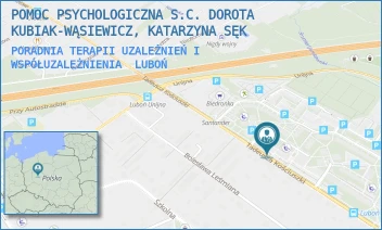 PORADNIA TERAPII UZALEŻNIEŃ I WSPÓŁUZALEŻNIENIA - POMOC PSYCHOLOGICZNA S.C. DOROTA KUBIAK-WĄSIEWICZ, KATARZYNA SĘK - KOŚCIUSZKI 53,  LUBOŃ