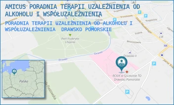 PORADNIA TERAPII UZALEŻNIENIA OD ALKOHOLU I WSPÓŁUZALEŻNIENIA - AMICUS PORADNIA TERAPII UZALEŻNIENIA OD ALKOHOLU I WSPÓŁUZALEŻNIENIA - BOLESŁAWA CHROBREGO 4,  DRAWSKO POMORSKIE