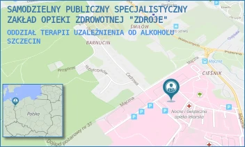 ODDZIAŁ TERAPII UZALEŻNIENIA OD ALKOHOLU - SAMODZIELNY PUBLICZNY SPECJALISTYCZNY ZAKŁAD OPIEKI ZDROWOTNEJ "ZDROJE" W SZCZECINIE - MĄCZNA 4,  SZCZECIN