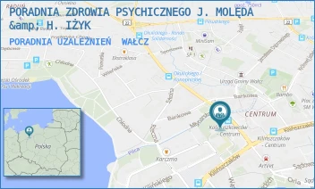 PORADNIA UZALEŻNIEŃ - PORADNIA ZDROWIA PSYCHICZNEGO J. MOLĘDA &amp; H. IŻYK - KOŚCIUSZKOWCÓW 10,  WAŁCZ