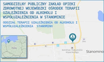 ODDZIAŁ TERAPII UZALEŻNIENIA OD ALKOHOLU I WSPÓŁUZALEŻNIENIA - SAMODZIELNY PUBLICZNY ZAKŁAD OPIEKI ZDROWOTNEJ WOJEWÓDZKI OŚRODEK TERAPII UZALEŻNIENIA OD ALKOHOLU I WSPÓŁUZALEŻNIENIA W STANOMINIE - STANOMINO 5,  STANOMINO