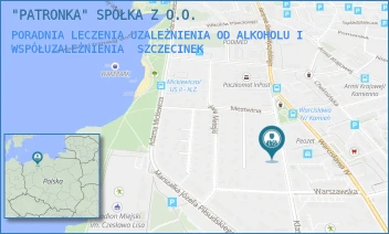 PORADNIA LECZENIA UZALEŻNIENIA OD ALKOHOLU I WSPÓŁUZALEŻNIENIA - "PATRONKA" SPÓŁKA Z O.O. - KLASZTORNA 11, SZCZECINEK