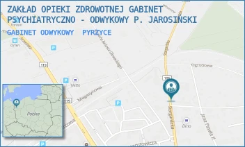 GABINET ODWYKOWY - ZAKŁAD OPIEKI ZDROWOTNEJ GABINET PSYCHIATRYCZNO - ODWYKOWY P. JAROSIŃSKI - STARGARDZKA 32,  PYRZYCE