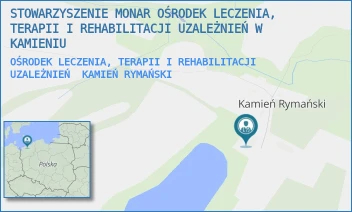 OŚRODEK LECZENIA, TERAPII I REHABILITACJI UZALEŻNIEŃ - STOWARZYSZENIE MONAR OŚRODEK LECZENIA, TERAPII I REHABILITACJI UZALEŻNIEŃ W KAMIENIU - 5,  KAMIEŃ RYMAŃSKI