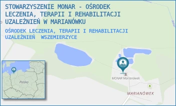 OŚRODEK LECZENIA, TERAPII I REHABILITACJI UZALEŻNIEŃ - STOWARZYSZENIE MONAR - OŚRODEK LECZENIA, TERAPII I REHABILITACJI UZALEŻNIEŃ W MARIANÓWKU - WSZEMIERZYCE 1,  WSZEMIERZYCE