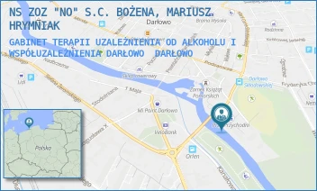 GABINET TERAPII UZALEŻNIENIA OD ALKOHOLU I WSPÓŁUZALEŻNIENIA DARŁOWO - NS ZOZ "NO" S.C. BOŻENA, MARIUSZ HRYMNIAK - SKŁODOWSKIEJ 32,  DARŁOWO
