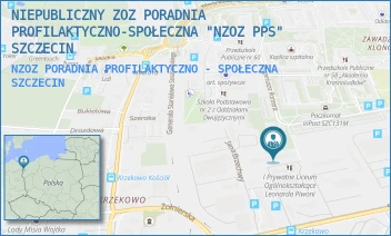 NZOZ PORADNIA PROFILAKTYCZNO - SPOŁECZNA - NIEPUBLICZNY ZOZ PORADNIA PROFILAKTYCZNO-SPOŁECZNA "NZOZ PPS" SZCZECIN - KLONOWICA 1A,  SZCZECIN