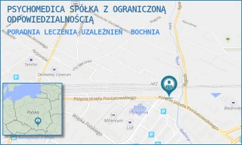 PORADNIA LECZENIA UZALEŻNIEŃ - PSYCHOMEDICA SPÓŁKA Z OGRANICZONĄ ODPOWIEDZIALNOŚCIĄ - UL. KSIĘCIA JÓZEFA PONIATOWSKIEGO 25, BOCHNIA